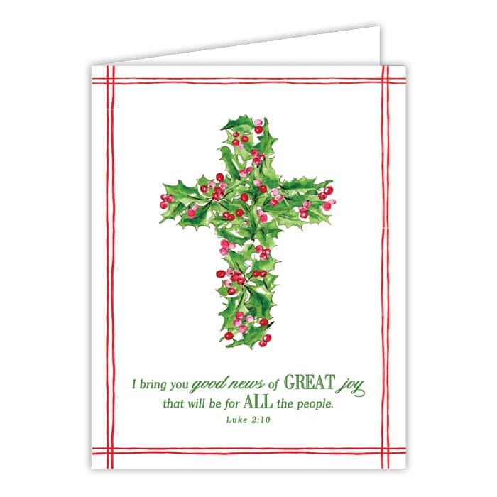 Christmas Greeting Cards Cards Rosanne Beck I Bring You Good News of Great Joy… Luke 2:10 