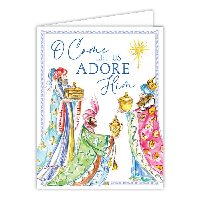 Christmas Greeting Cards Cards Rosanne Beck O Come Let Us Adore Him Wisemen Trio 