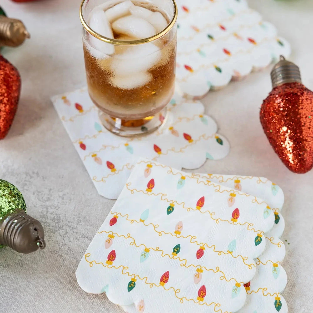 Christmas Lights Cocktail Napkins Cocktail Napkins My Mind's Eye 