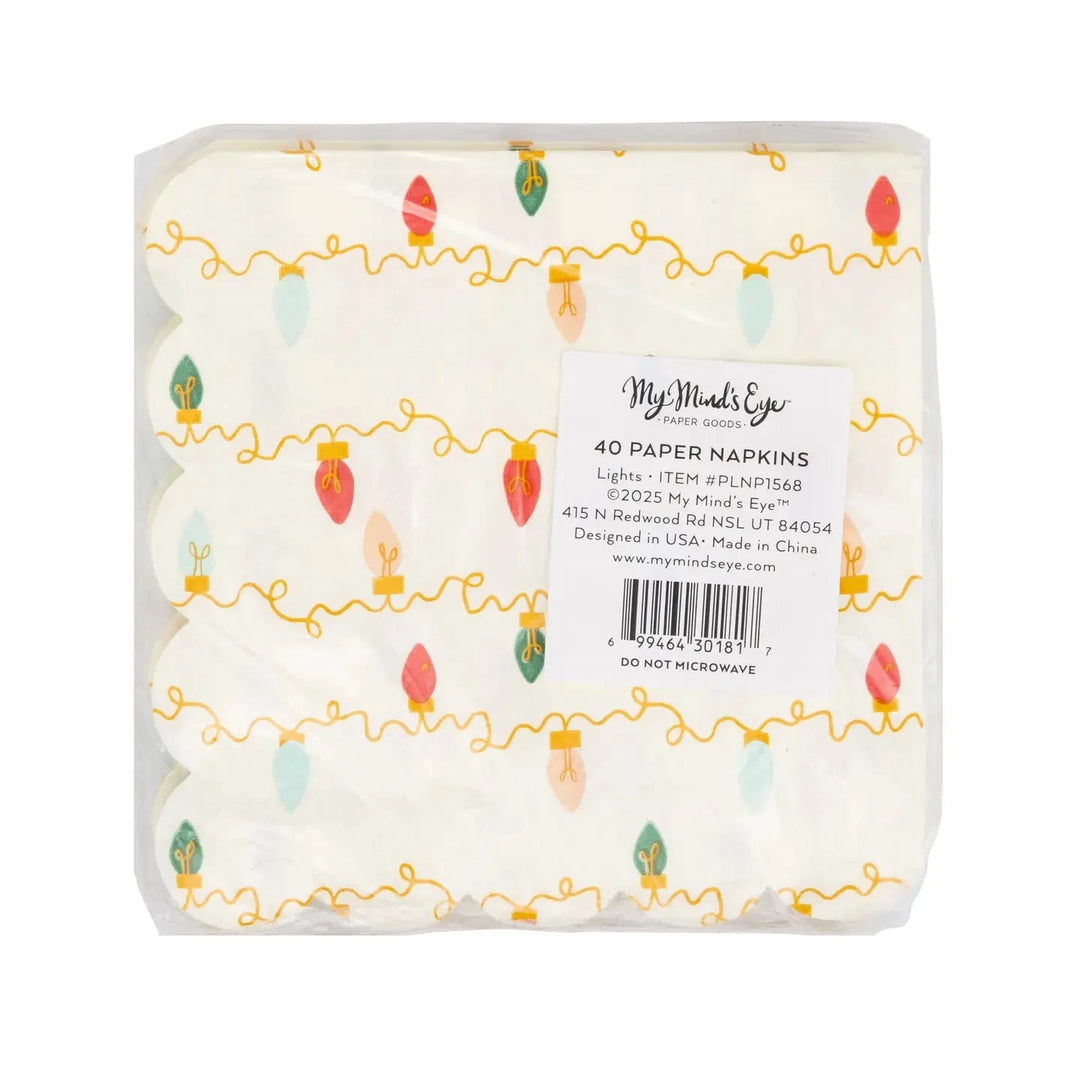 Christmas Lights Cocktail Napkins Cocktail Napkins My Mind's Eye 