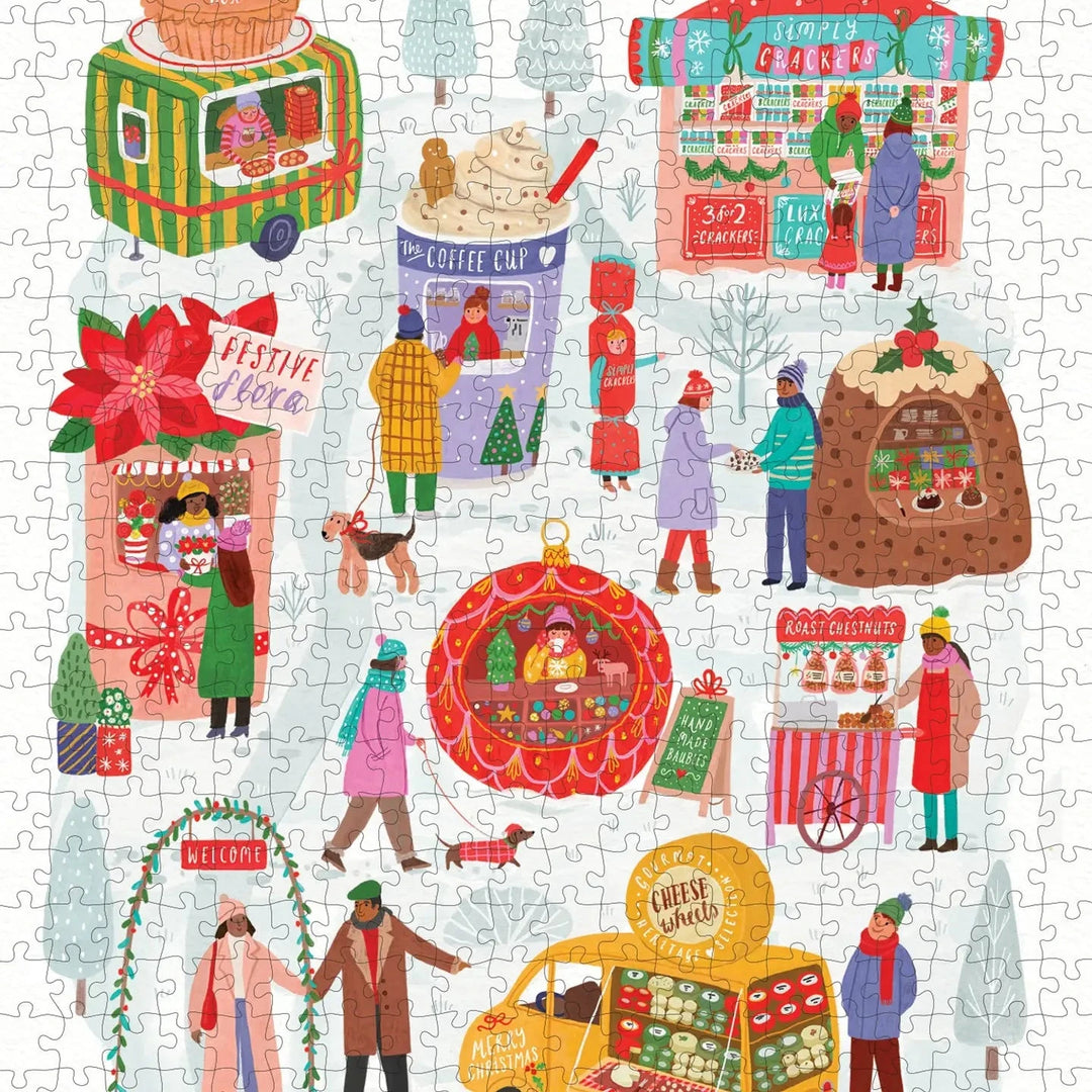 Christmas Market Puzzle - 500 Piece Puzzle My Mind's Eye 