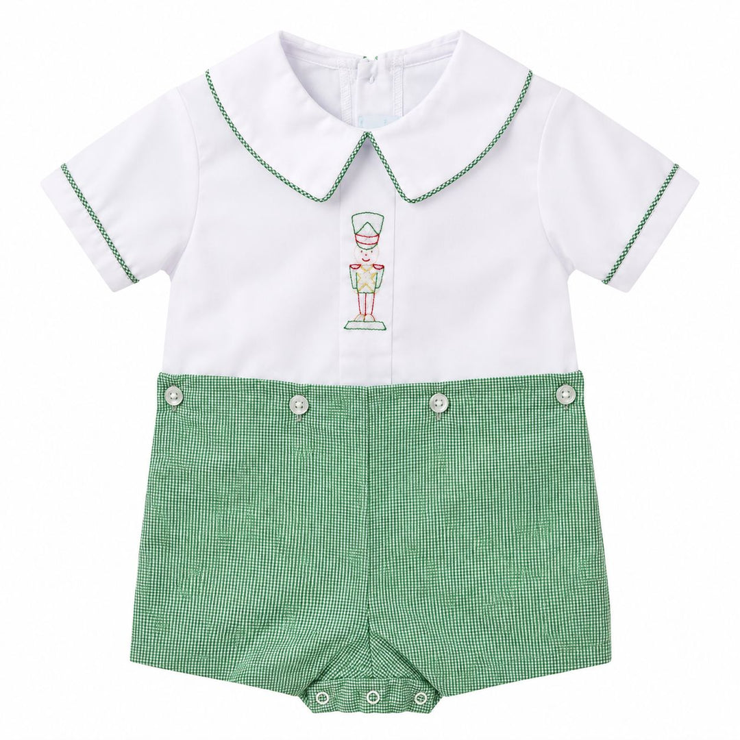 Christmas Nutcracker Boy Short Set Boy Romper Auraluz 