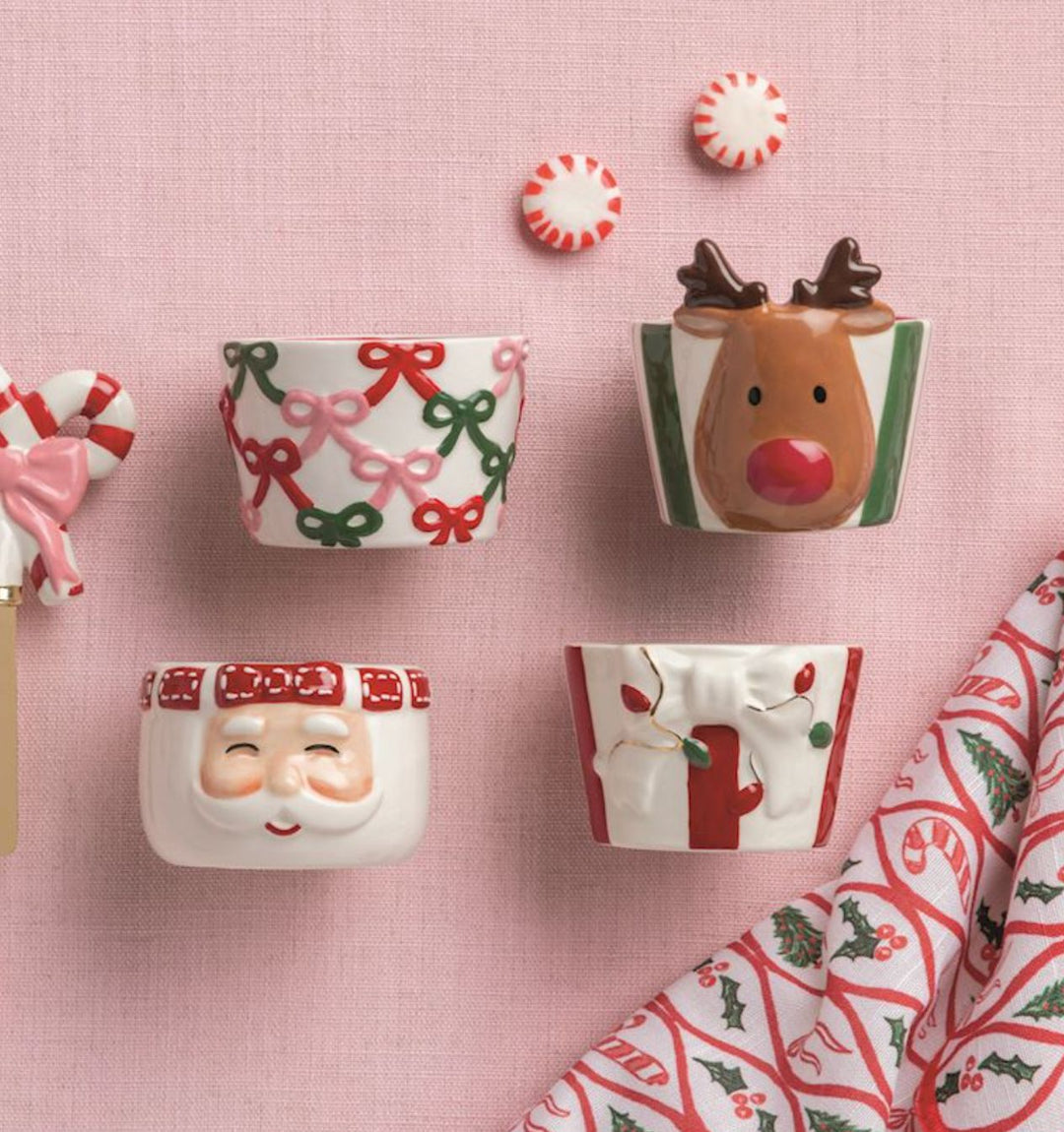Christmas Tidbit Bowl Dishes Decorative Bowl MudPie 