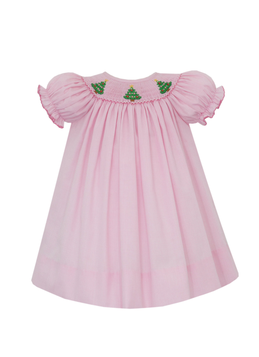 Christmas Tree Bishop Dress Girl Dress Petit Bebe 