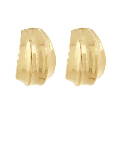 Chunky Geo Hoops Womens Earrings Golden Stella Gold 