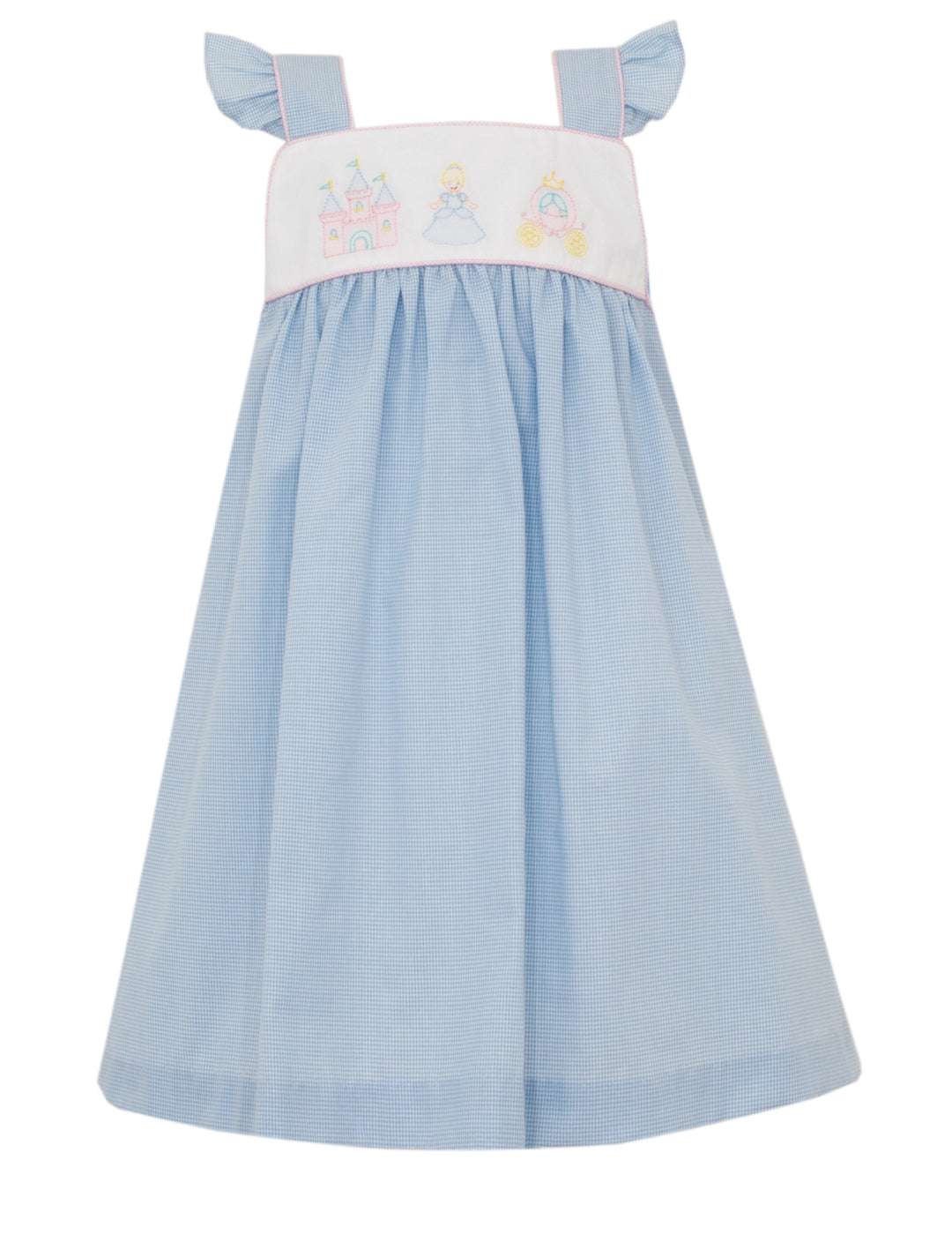 Cinderalla Shadow Stitch Angel Sleeve Dress Girl Dress Anavini 
