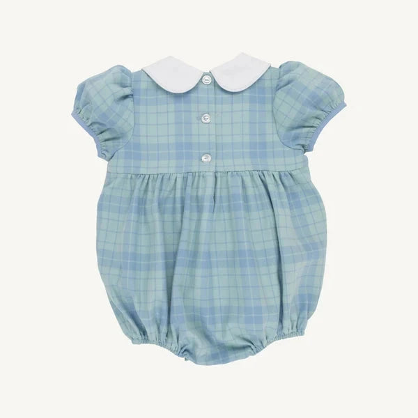 Cindy Lou Bubble - Audubon Park Plaid Girl Bubble Beaufort Bonnet 