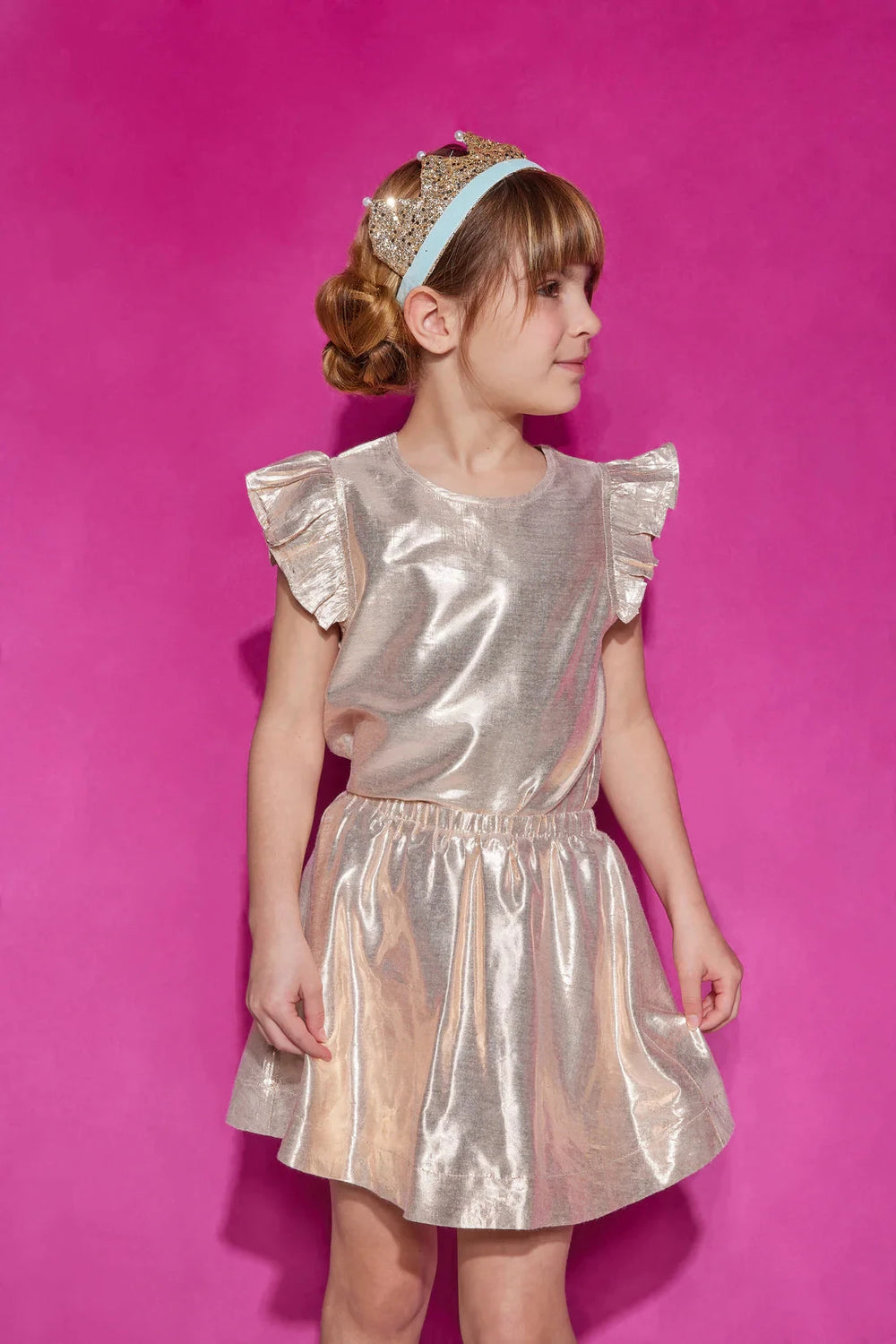 Circle Skort - Gilt Gold Girl Skirt Bisby 