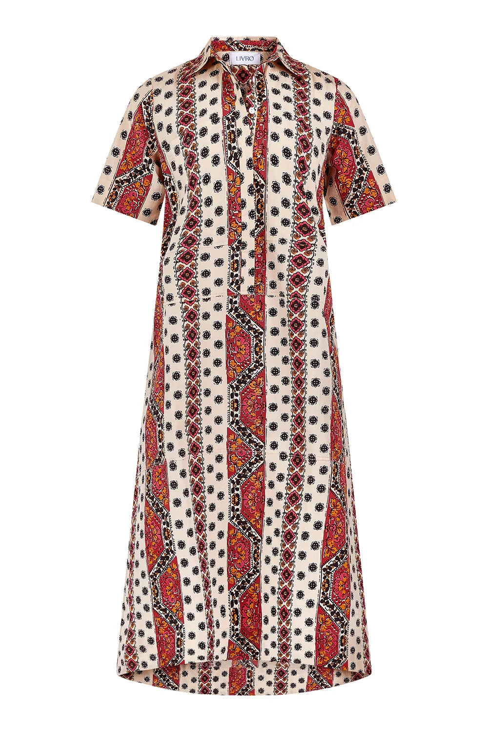 City Dress - Crimson Mosaic Womens Dress Livro 