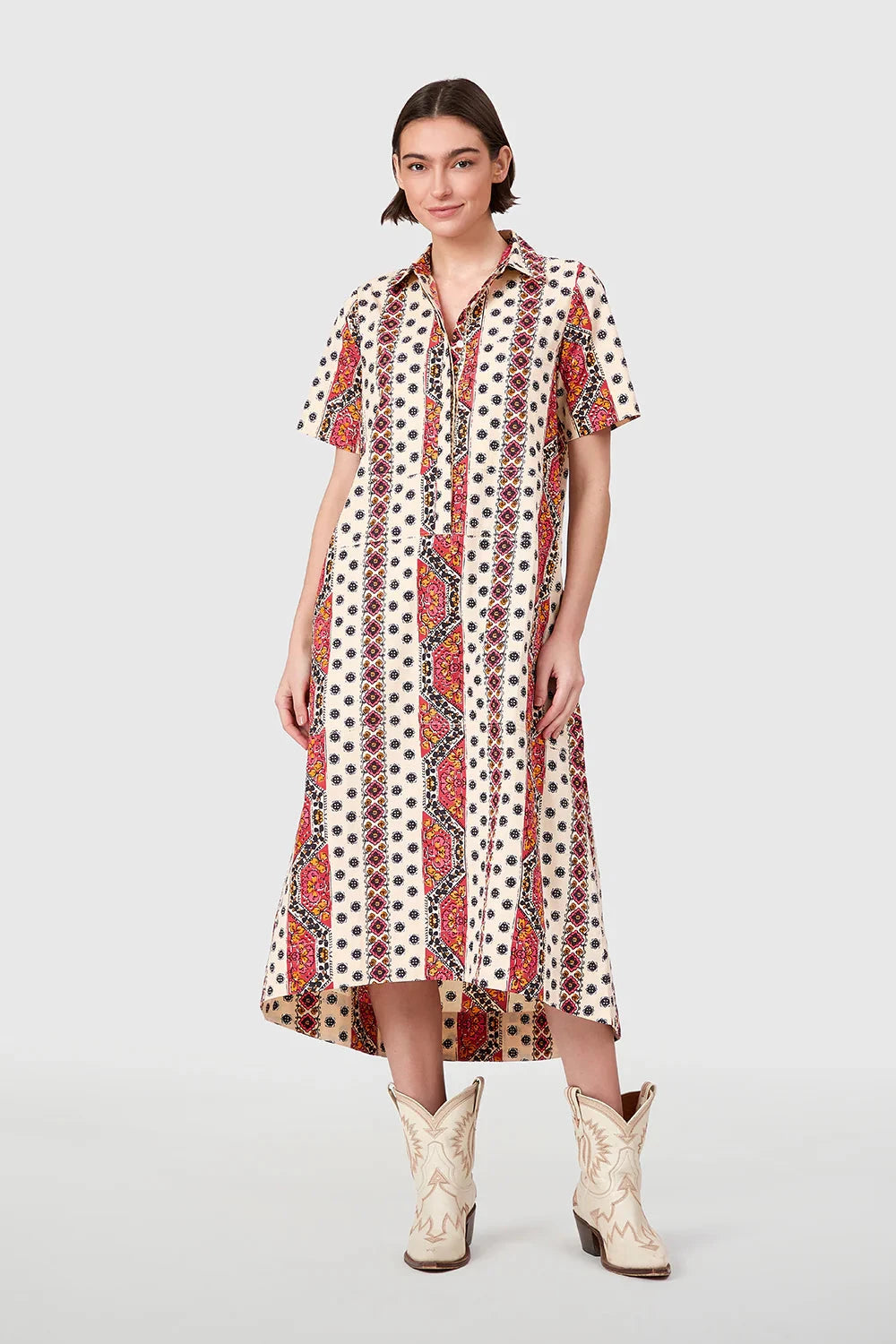 City Dress - Crimson Mosaic Womens Dress Livro 