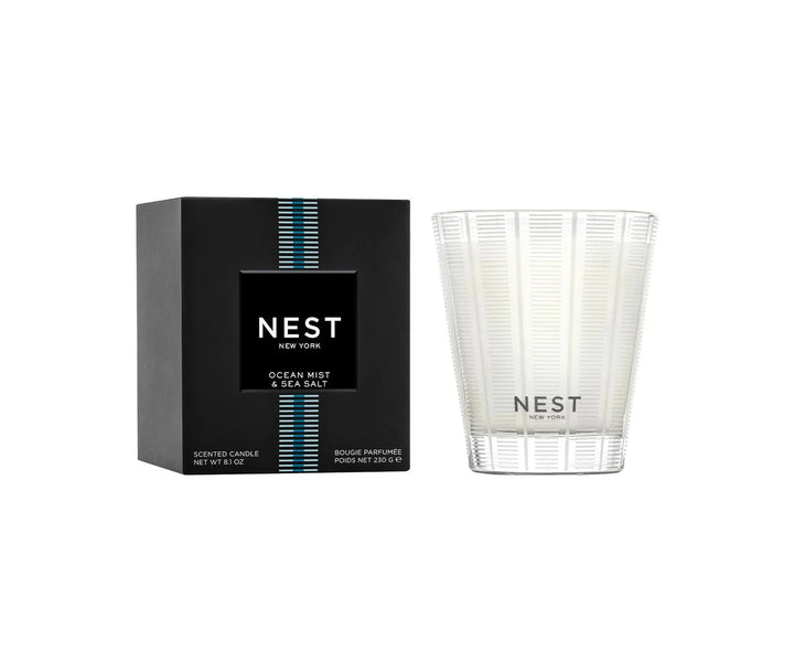 Classic Candle 8.1 oz - Ocean Mist & Sea Salt Candle Nest 