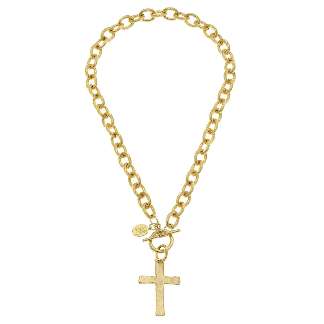 Classic Cross Toggle Necklace Womens Necklace Susan Shaw 
