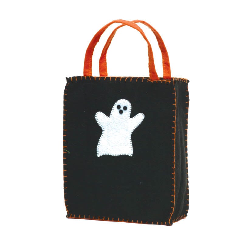 Classic Ghost Trick or Treat Bag Halloween Bag Groovy Holiday 
