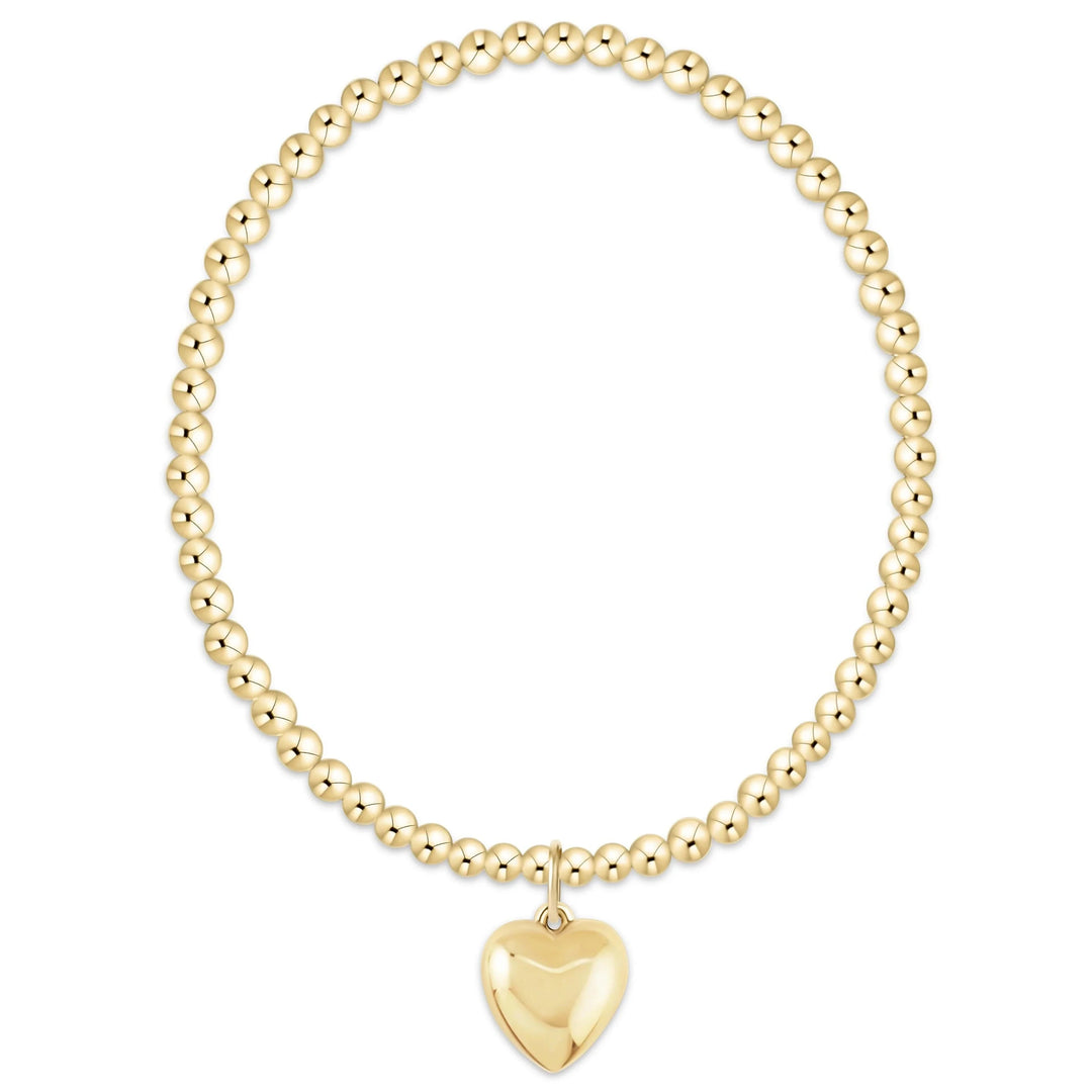Classic Gold 3mm Bracelet - Love Plush Charm Womens Bracelet ENewton 