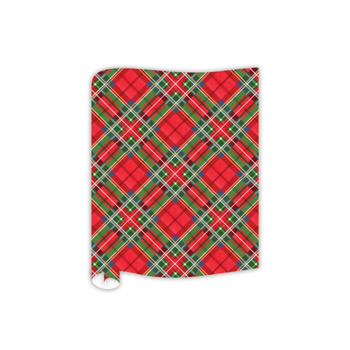 Classic Holiday Tartan Plaid Red and Green Table Runner Table Runner Rosanne Beck 
