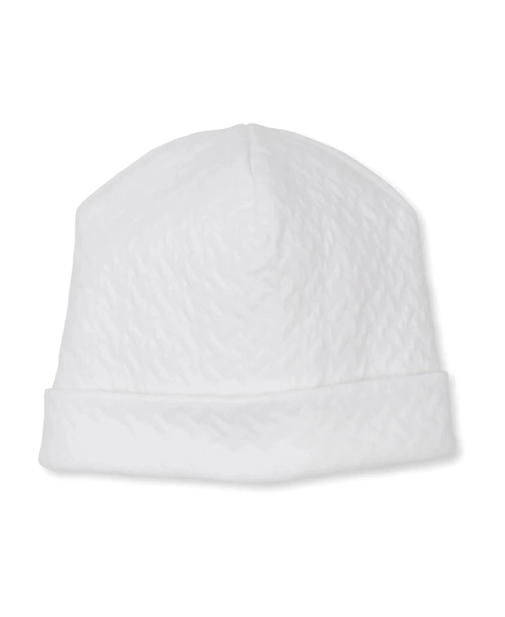 Classic Jacquard Newborn Hat - White Baby Hat Kissy Kissy 