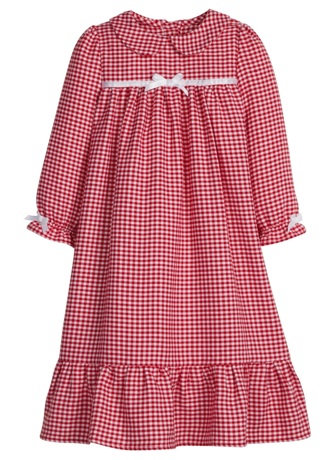 Classic Nightgown - Red Gingham Girl Pajamas Little English 