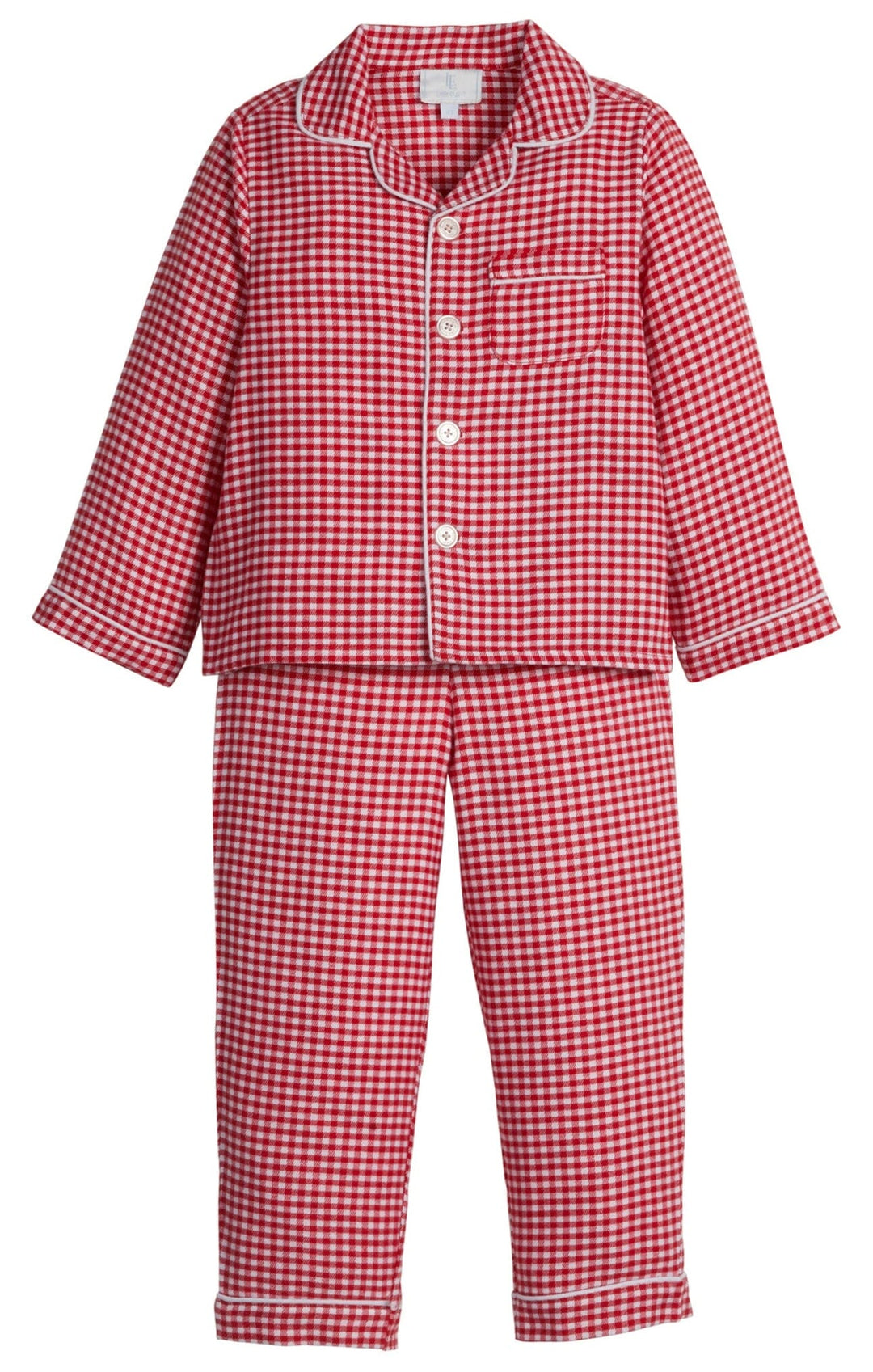 Classic Pajamas Set - Red Gingham Girl Pajamas Little English 