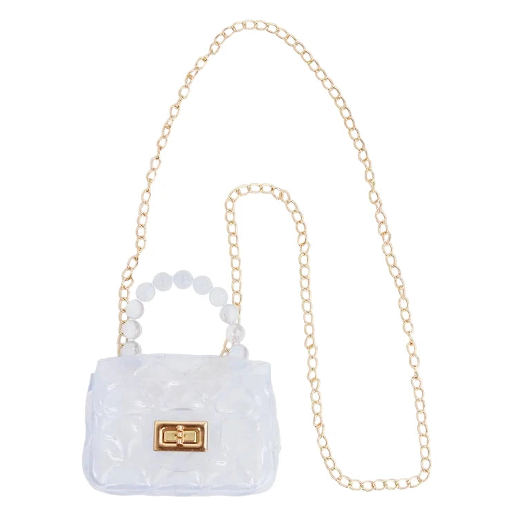 Clear Jelly Purse Girl Purse Sparkle Sisters Clear 