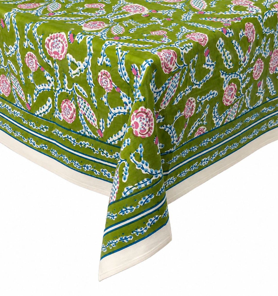 Climbing Dahlia Lavender & Fern Tablecloth - 55x55 Tablecloth Pomegranate 