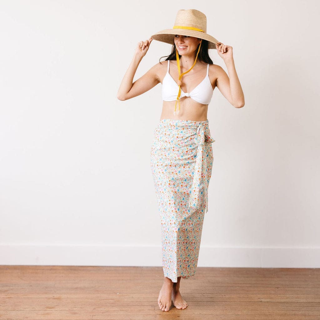 Coastal Daisies Tie Sarong Womens Cover Up Sunshine Tienda 