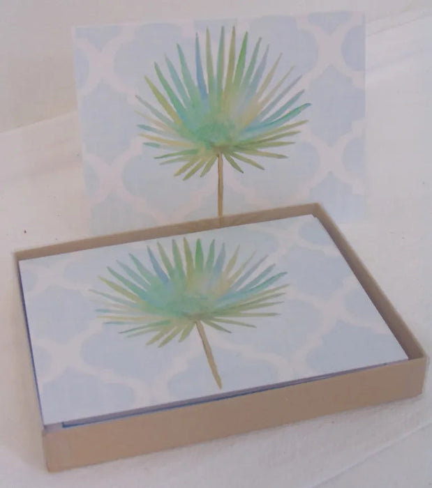 Coastal Note Card Sets Note Card Low Country Linens Palm Frond 
