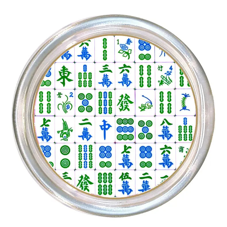 Coaster - Blue and Green Mahjong Coasters Marye Kelley 