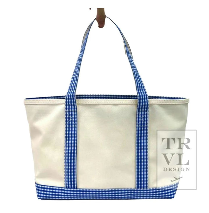 Coated Tote - Medium Tote TRVL Design 