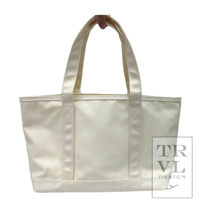 Coated Tote - Medium Tote TRVL Design 