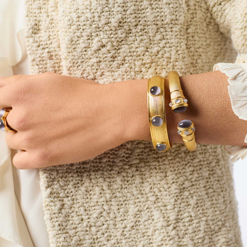 Cobblestone Demi Cuff - Ivory Cat's Eye Womens Bracelet Julie Vos 