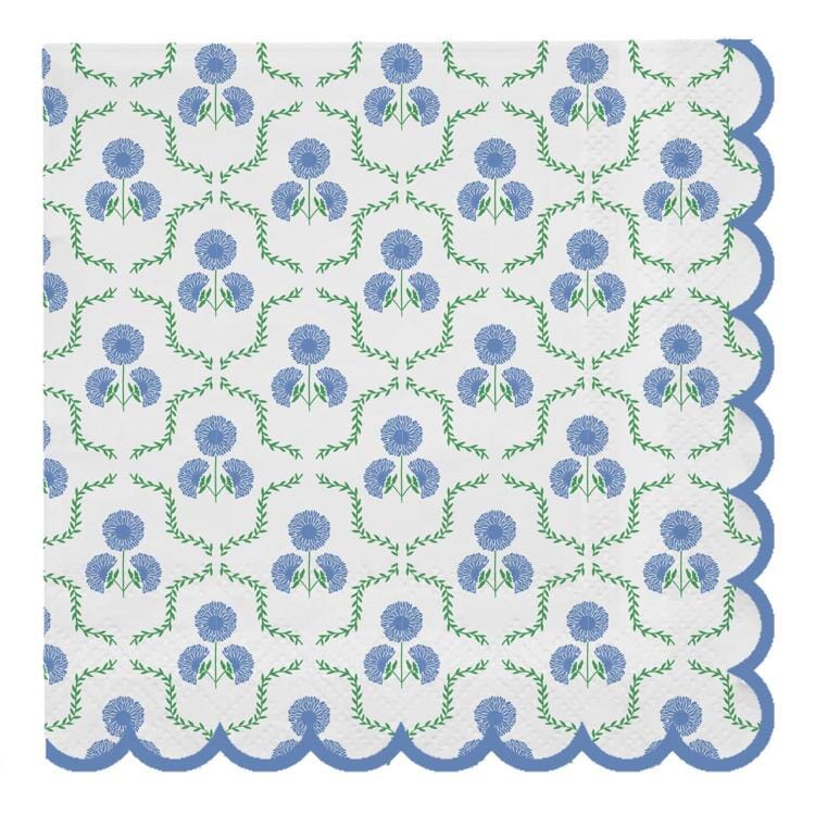Cocktail Napkins - Sweetbriar Lattice Cocktail Napkins Mary Square 