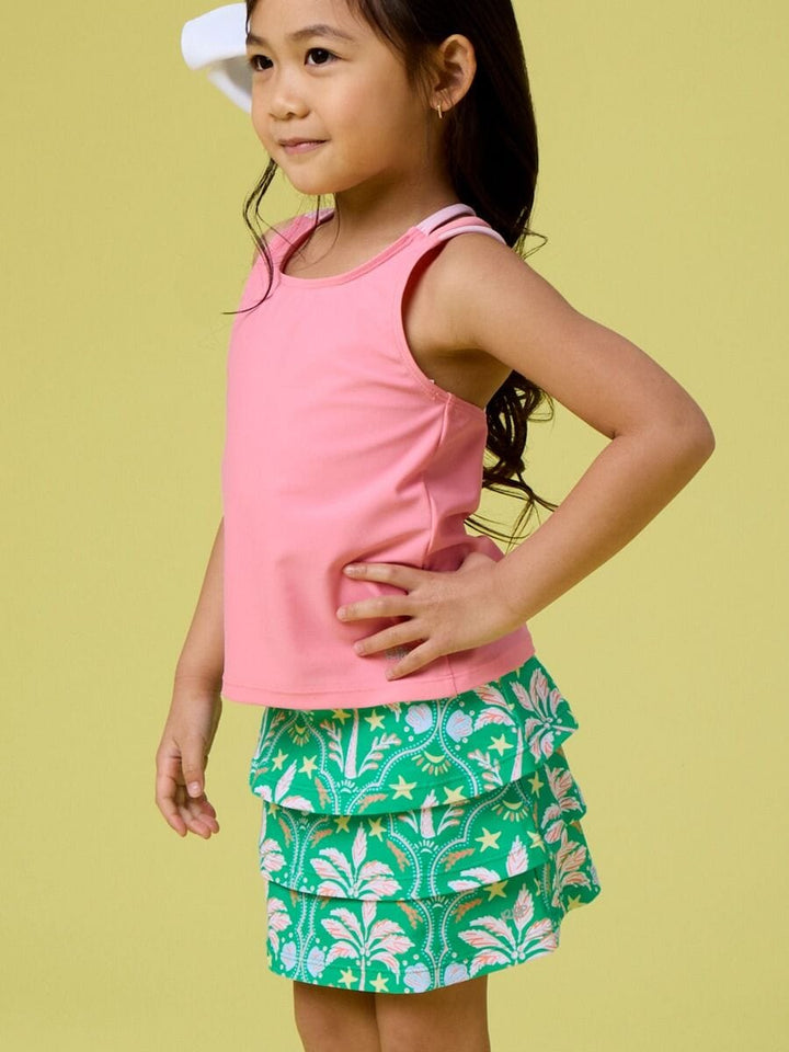 Coconut Cabana Active Skort Girl Skirt Rufflebutts 