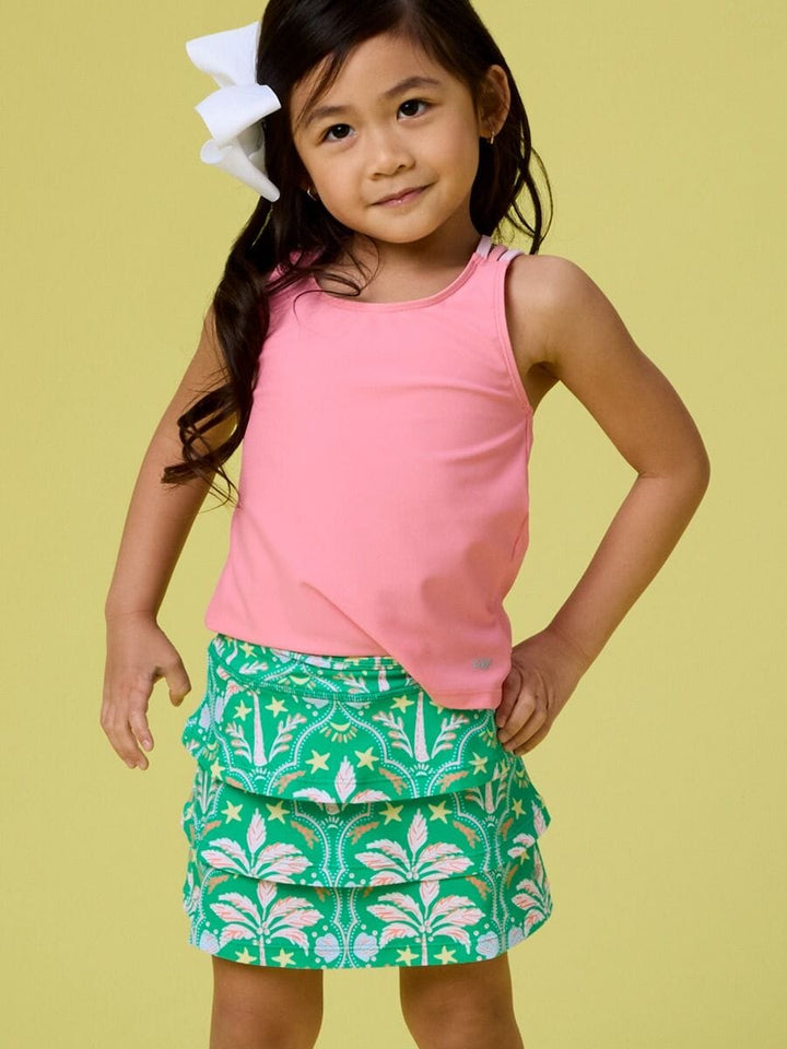 Coconut Cabana Active Skort Girl Skirt Rufflebutts 