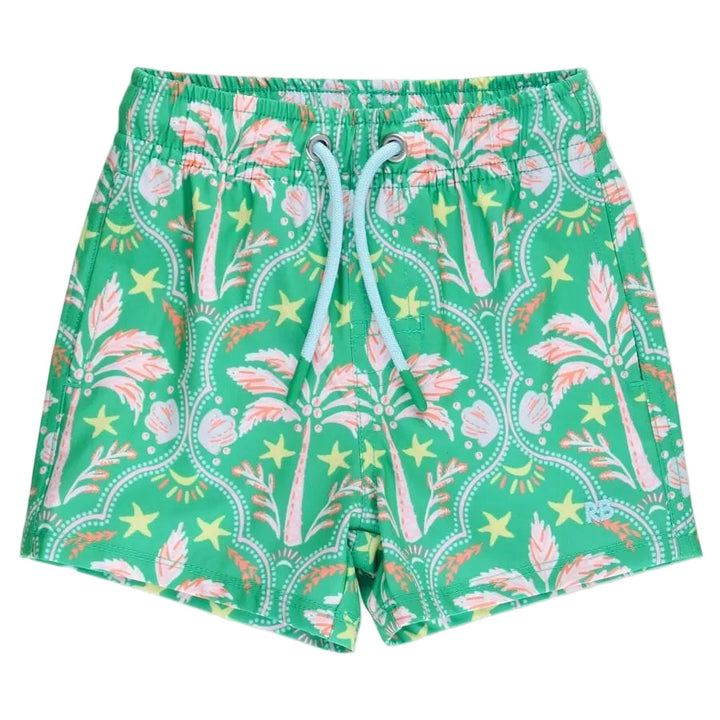 Coconut Cabana Performance Hybrid Swim Trunks Boy Bathing Suit Rufflebutts 