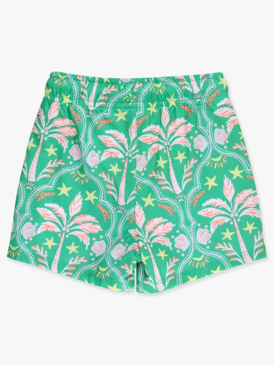 Coconut Cabana Performance Hybrid Swim Trunks Boy Bathing Suit Rufflebutts 