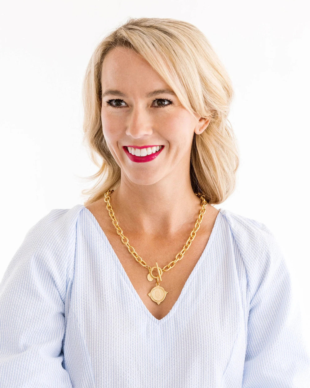 Coin Toggle Necklace Womens Necklace Susan Shaw 