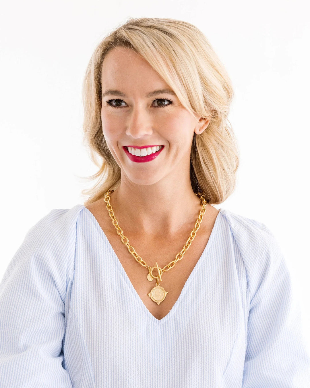 Coin Toggle Necklace Womens Necklace Susan Shaw 