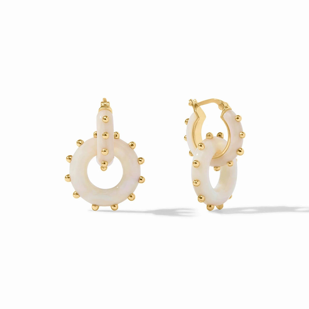 Colette 2-in-1 Earrings - Alabaster Womens Earrings Julie Vos 