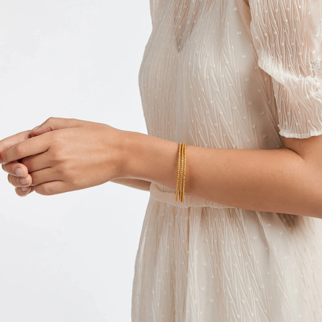 Colette Bead Bangle - Gold Womens Bracelet Julie Vos 