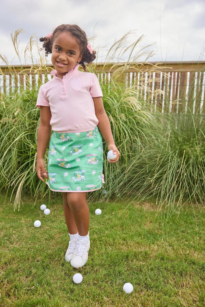 Colleen Skort - Pink Paws on Par Girl Skirt Little English 