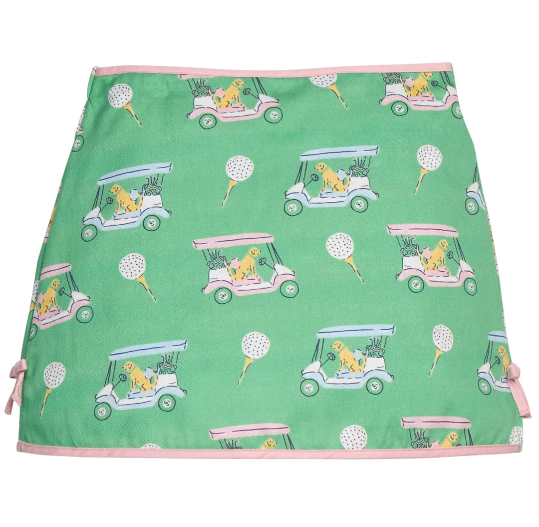 Colleen Skort - Pink Paws on Par Girl Skirt Little English 