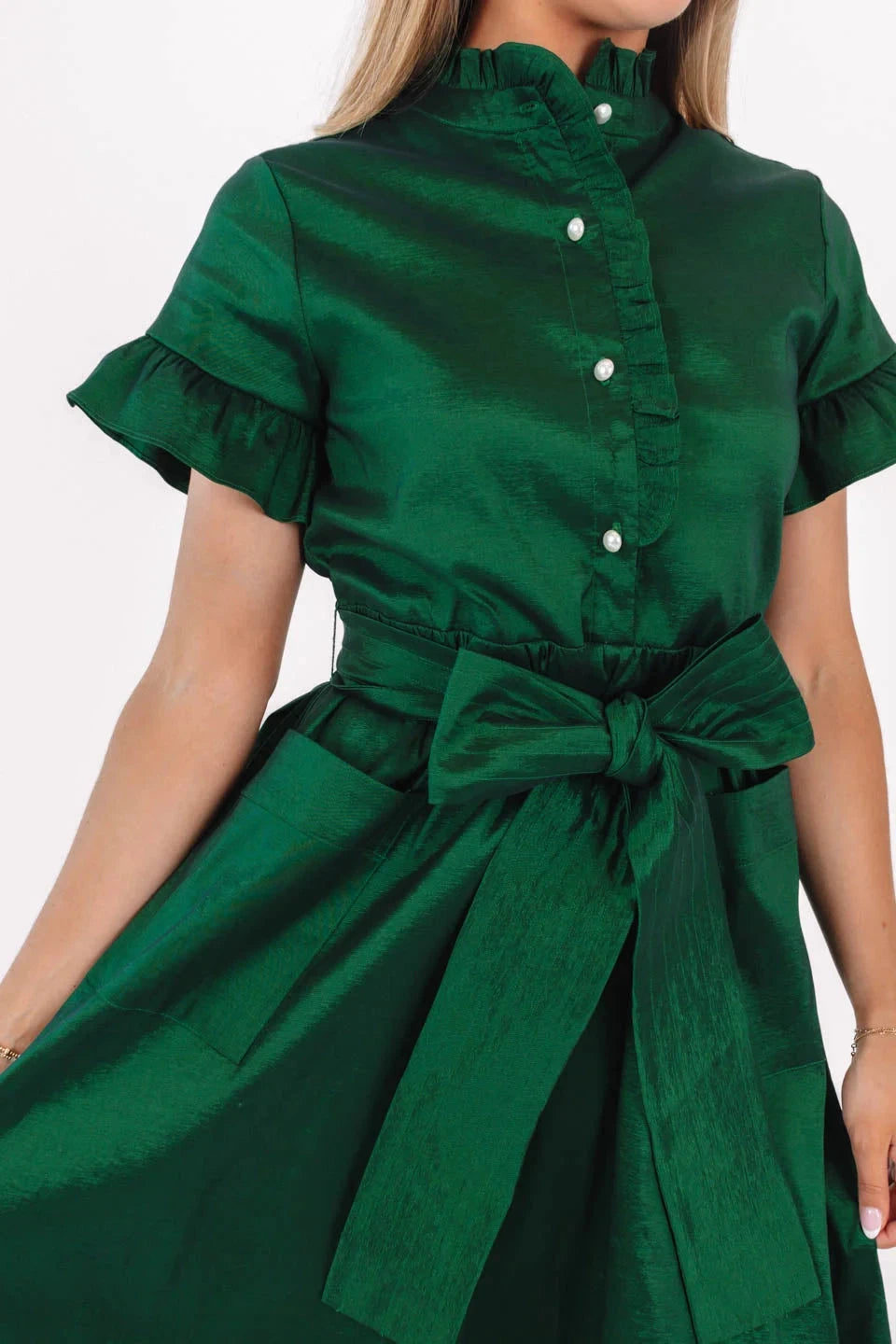 Collins Button Up Midi Dress Womens Dress J Marie Collections 