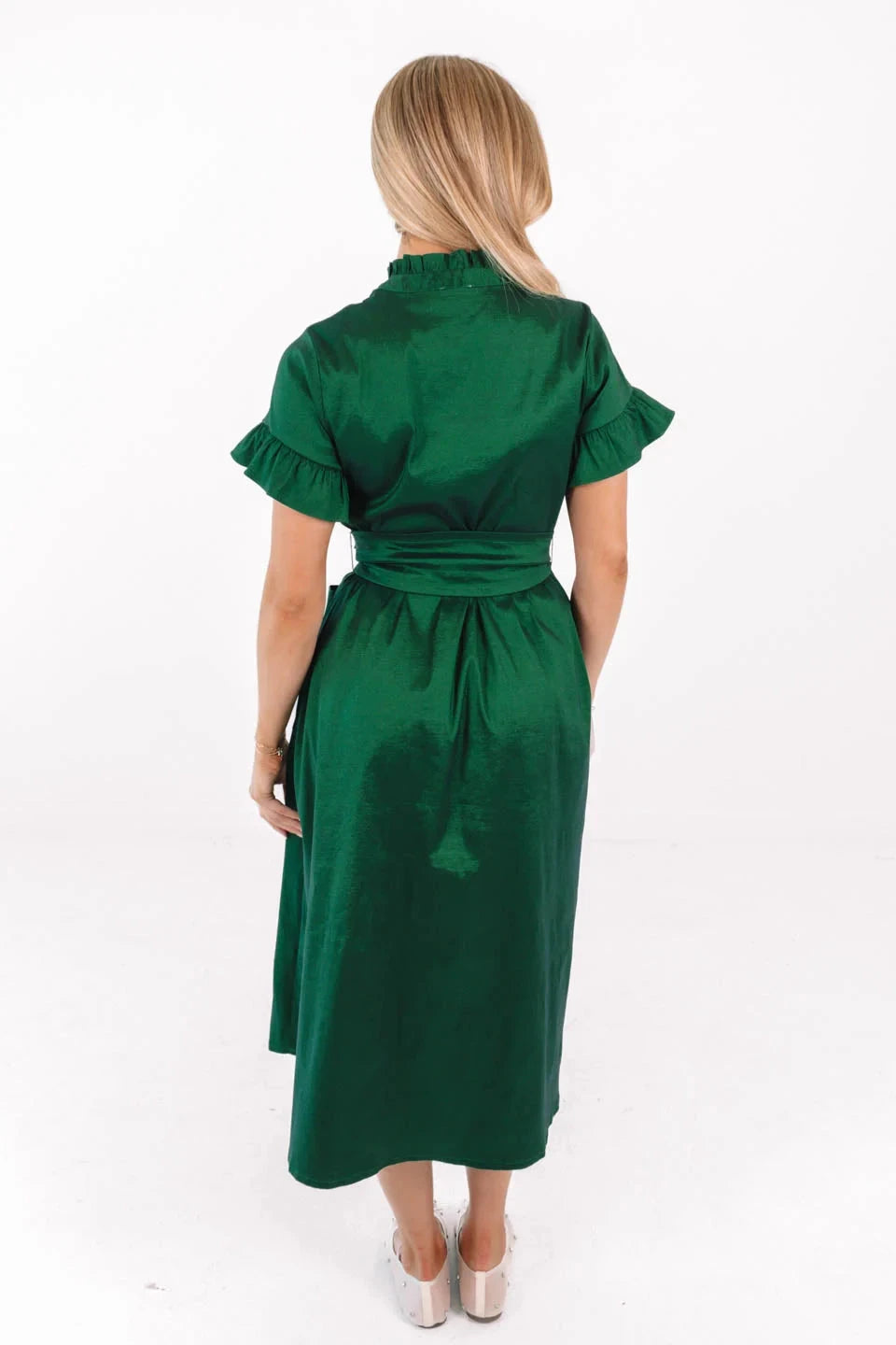 Collins Button Up Midi Dress Womens Dress J Marie Collections 