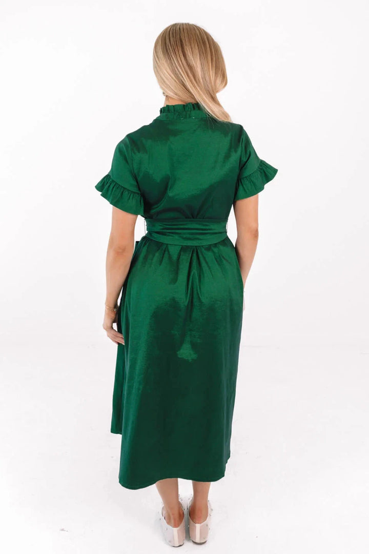Collins Button Up Midi Dress Womens Dress J Marie Collections 