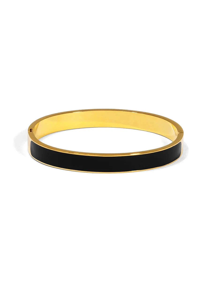Color Pop Enamel Bangles Womens Bracelet Zenzii Jewelry Black 
