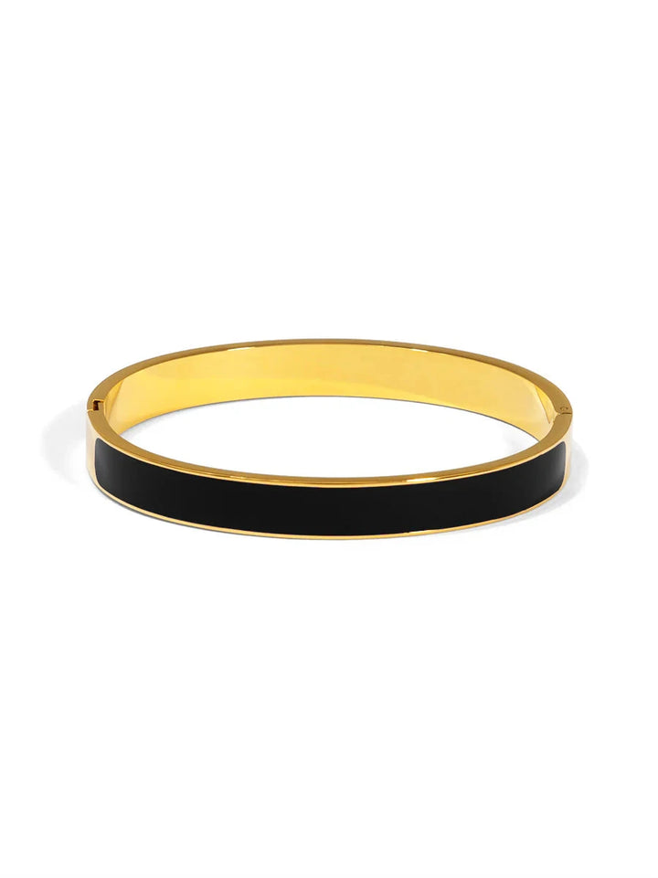 Color Pop Enamel Bangles Womens Bracelet Zenzii Jewelry Black 