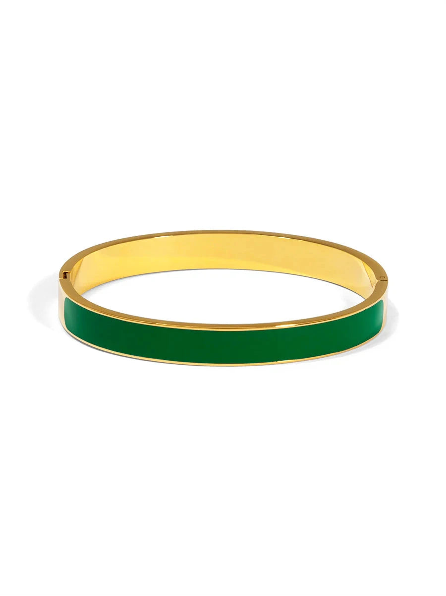 Color Pop Enamel Bangles Womens Bracelet Zenzii Jewelry Emerald 