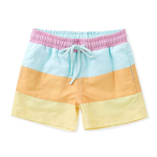 Colorblock Swim Trunks - Multi Boy Bathing Suit Swoon Baby 