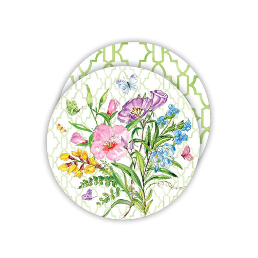 Colorful Botanical Garden Paper Coasters Coasters Rosanne Beck 