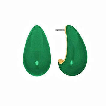 Colorful Puffy Teardrop Earrings Womens Earrings Golden Stella 